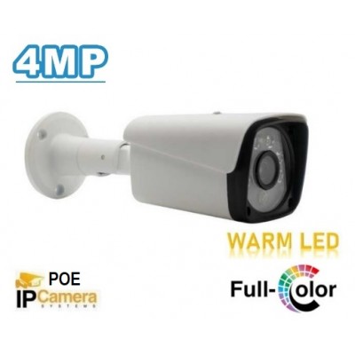 4MP FullColor Gece Renkli Bullet IP Güvenlik Kamerası IC-410
