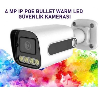 4MP IP WARM LED Fullcolor Bullet Kamera IC-414