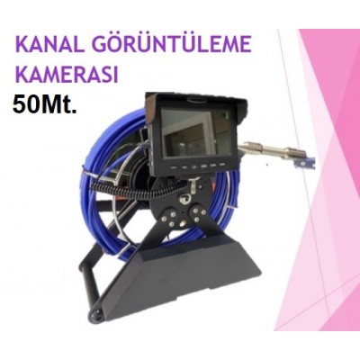 KANALİZASYON KUYU GÖRÜNTÜLEME KAMERASI ULTRAHD KAYITLI 50MT