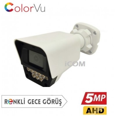 5MP Fullcolor Gece Renkli 9 WarmLed Ahd Bullet Kamera ICS-32