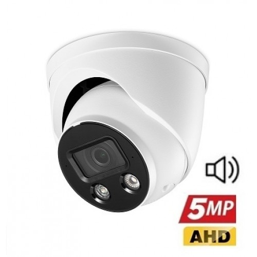 5MP Dahili Mikrofonlu Ahd Sesli Dome Kamera IX-80