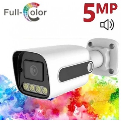 5MP IP WARM LED Fullcolor Sesli Bullet Kamera IC-414