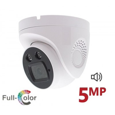 5MP Ultrahd Fullcolor IP Dome Kamera Sesli IC-086