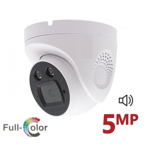5MP Ultrahd Fullcolor IP Dome Kamera Sesli IC-086