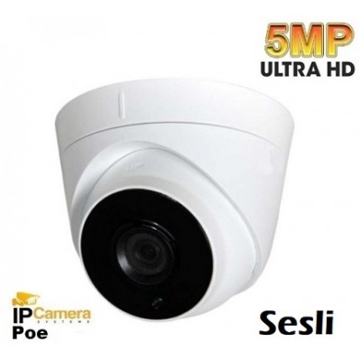 5MP ULTRAHD Sesli İçortam IP Dome Kamera ST-58