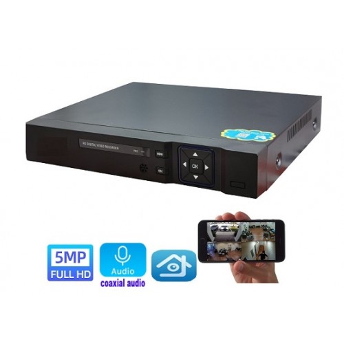 Xmeye 8 Kanal 5MP Koaksiyel Ses ahd Hibrit Kayıt Cihazı DX-2088