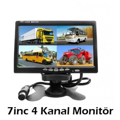 7 Inç Monitör 4 Kamera Girişli IWM-192