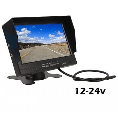 7 İnç Ekran Araç Monitörü Güneşlikli TFT-117