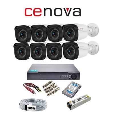 CN-08 8 Kameralı Cenova 2MP FullHD Set 