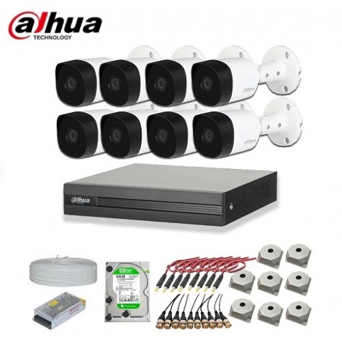 Dahua 2mp 8 Kameralı Dış Ortam Ahd Hd-Cvi Full Kamera Seti