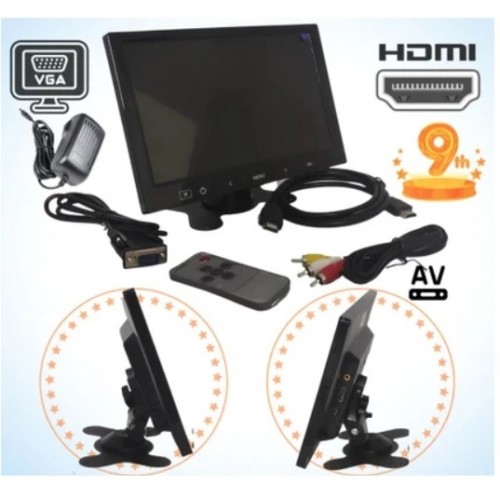 9 inç Ekran HDMI VGA Av Girişli LCD Monitör LCD-90