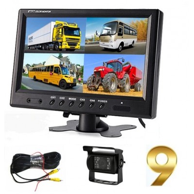Traktör Biçerdöver İş Makinası 9 inç Monitör Kamera Seti IC-47
