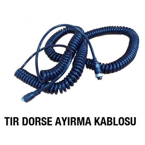 CB-1 Tır Kamyon Romörk Dorse Ayırma Kablosu Spiral Kablo 10mt