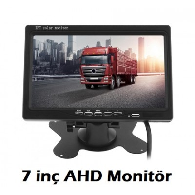7 İnç Renkli AHD Led Araç İçi Monitör 