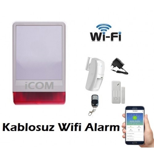 Kablosuz Wifi Akıllı Alarm Seti ICW-3072