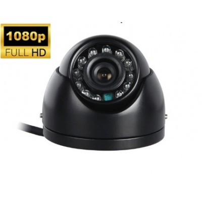 Araç Mini Metal Dome 2MP Full HD Gece Görüşlü Kamera Siyah IC-702