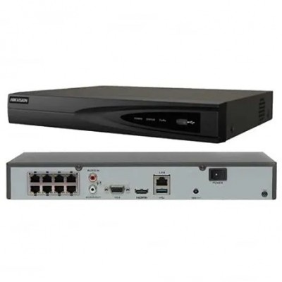 Hikvision 8 Kanal 8 Port Poeli Nvr Kayıt Cihazı DS-7608NI-K1/8P