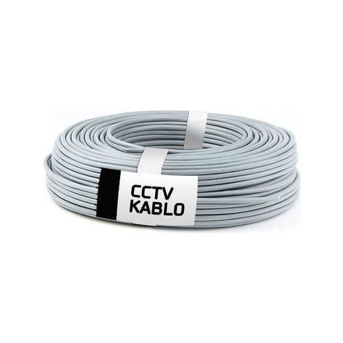 İcom 50 Metre Cctv Kablo Güvenlik Kamera Kablosu 2+1