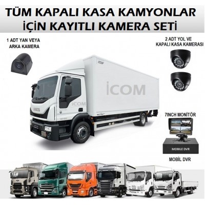 Kapalı Kasa Kamyon Araç Kamera Seti AR-19