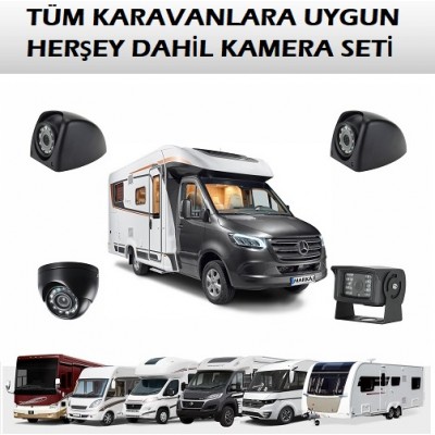 4 Kameralı Kayıtlı Karavan Kamera Sistemi AR-20