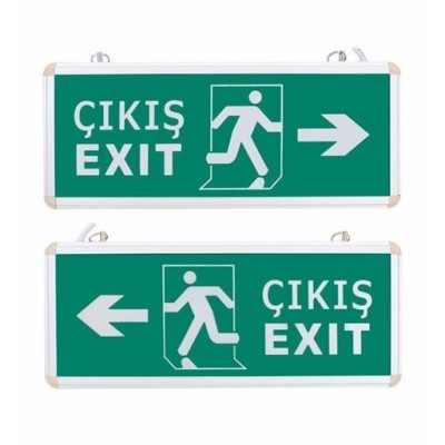 Ledli Exıt Armatür - Acil Çıkış Levhası (3 Saat Şarjlı) ict-807