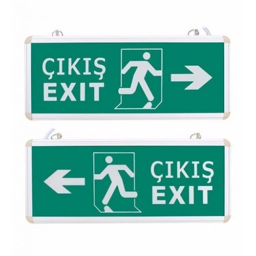 Ledli Exıt Armatür - Acil Çıkış Levhası (3 Saat Şarjlı) ict-807