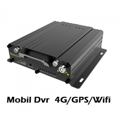 ICN-790 4 Kanal 4G - GPS - WIFI Özellikli 4 Kanal Araç Kayıt Cihazı (8-48V)