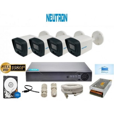 NEUTRON 4 Kameralı full eksiksiz Set Tra-7216 Ahd Kamera Seti