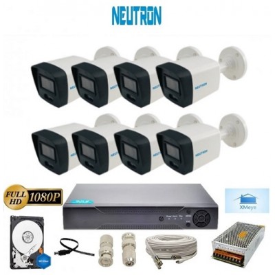 NEUTRON 8 Kameralı full eksiksiz Set Tra-7216 Ahd Kamera Seti