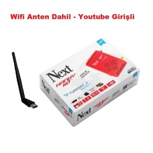 NEXT Full HD Uydu Alıcı Wifi Anten Dahil Youtube Özellikli Tak Çalıştır