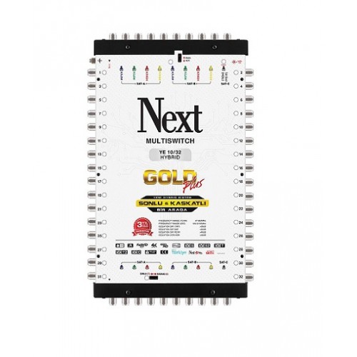 Next YE-10/32 HYBRID - 32 Çıkışlı Sonlu Kaskatlı MultiSwitch Santral