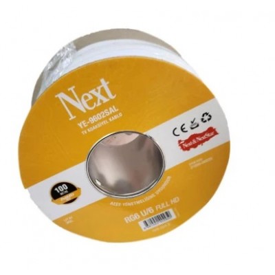 Next YE-9602SAL 100 Metre RG6-U6 96 Tel Uydu Anten Kablosu