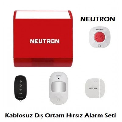 Neutron NTL-OD-99WB WİFİ Dış Ortam Kablosuz Alarm Set