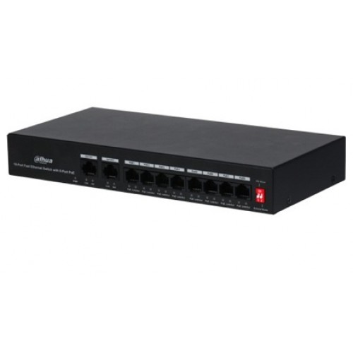 Dahua PFS3010-8ET-65 8 Port Poe Switch 2 Port Uplink icd-310