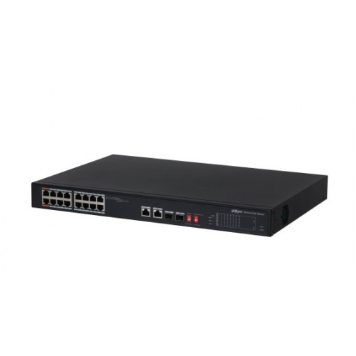 Dahua PFS3218-16ET-135 16 PORT 10/100/1000 POE 2xSFP COMBO Switch icd-218