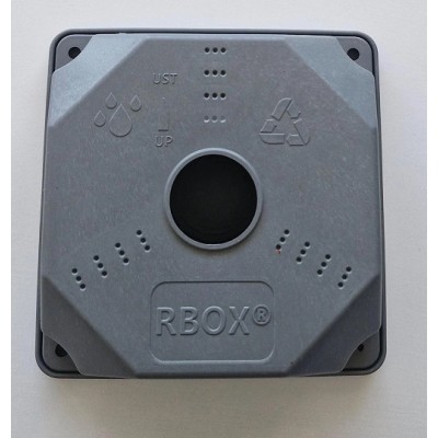 RBOX Duvar Buatı Kamera Montaj Buat Kutusu Taban Dahil Büyük Boy Koyu Gri