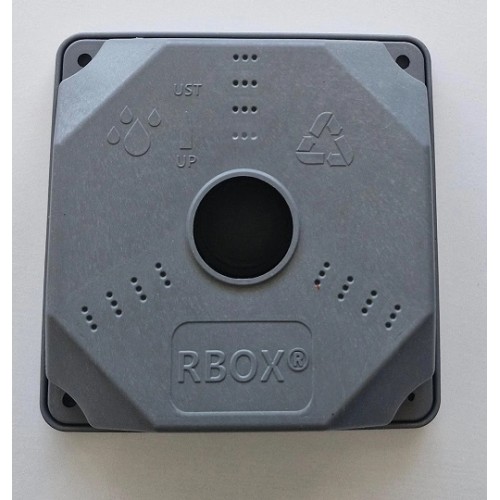 RBOX Duvar Buatı Kamera Montaj Buat Kutusu Taban Dahil Büyük Boy Koyu Gri