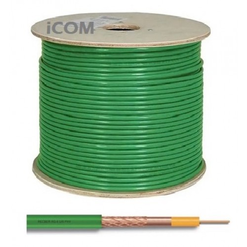 RG6 U6 Anten Kablosu Ful Bakır 500 Metre İcom