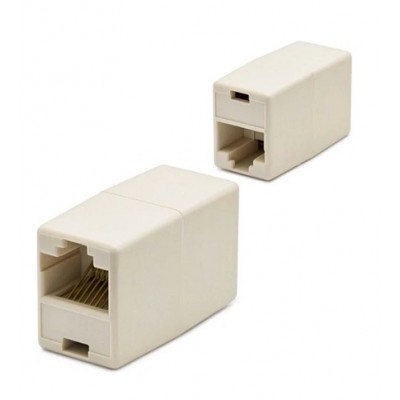 İcom RJ45 To RJ45 Ara Uzatma Adaptör Krem