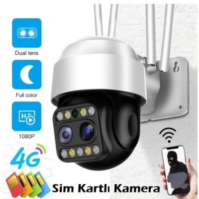 4g Sim Kartlı Kamera Kablosuz 4x Ptz Kamera ICS-760