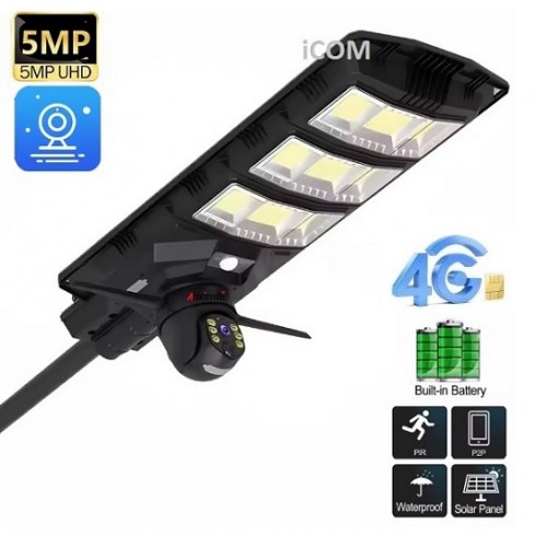 5MP Solar Sokak Lambası 4G Kamera ICC-3420