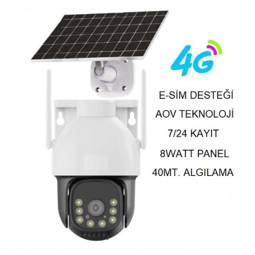 4G SOLAR PTZ KAMERA ESİM AOV TEKNOLOJİSİ IX-28