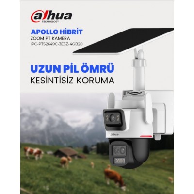 Dahua Apollo Hibrit Zoom 4G Solar Kamera