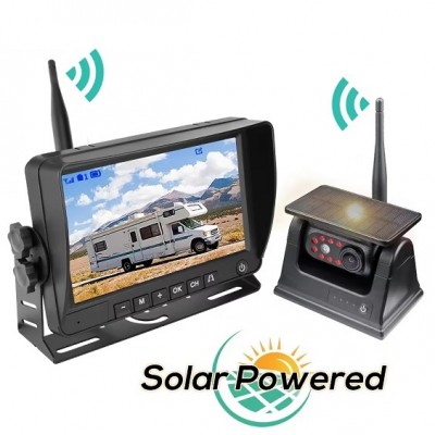 KABLOSUZ SOLAR ARAÇ KAMERA SETİ 9-36 VOLT