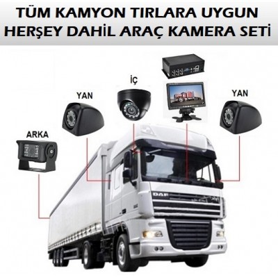 AR-16 4 Kameralı Kayıtlı Kamyon, Tır Araç Kamera Sistemi