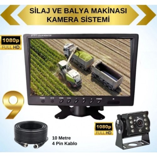 İcom Traktör Balya Silaj Makinası Kamera Sistemi Ahd FullHd Tak Kullan