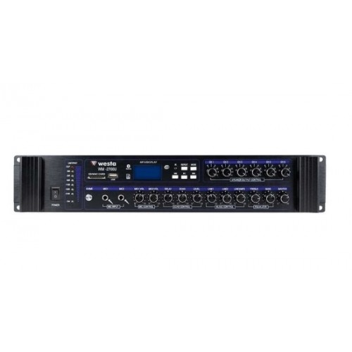 Westa WM-2700U 700 Watt 6 Bölge Volüm Kontrollü Hat Trafolu Mikser Amfi