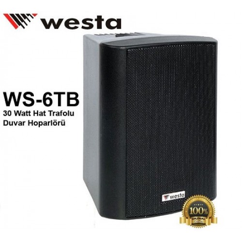 Westa WS-6TB 30 Watt Hat Trafolu Duvar Hoparlörü