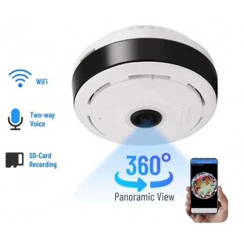 360 Derece Smart Wifi Kamera Iç Mekan ve Asansör Kamerası T-56
