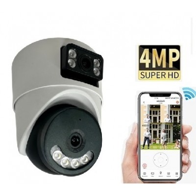 4MP Çift Kameralı Wifi Ptz Dome Kamera ICS-7089